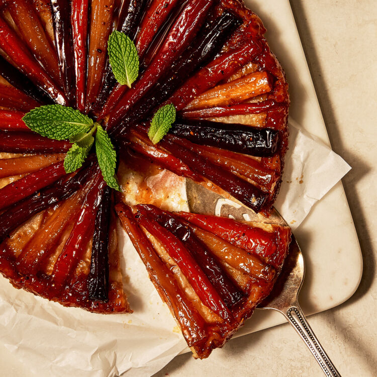 Savoury Root Vegetable Tarte Tatin