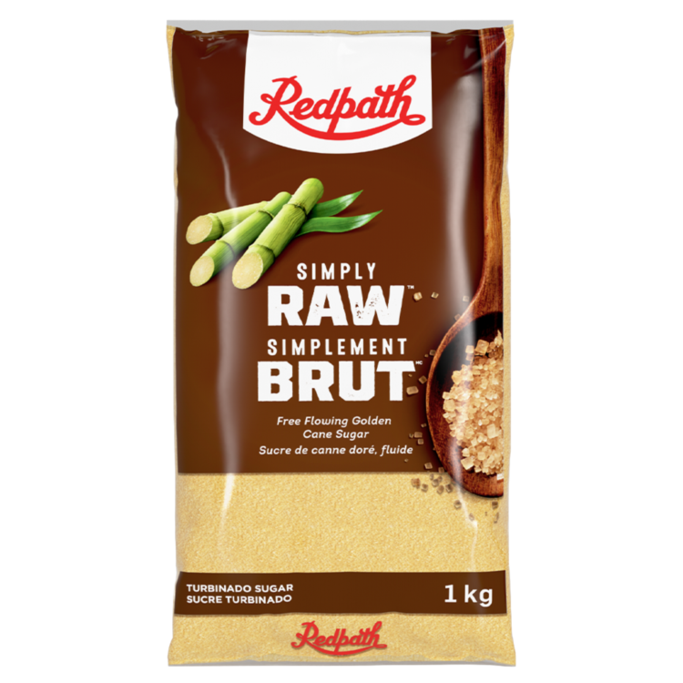 Simply Raw Turbinado Sugar Free flowing front