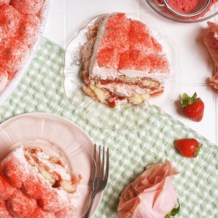 Strawberry Cream Tiramisu