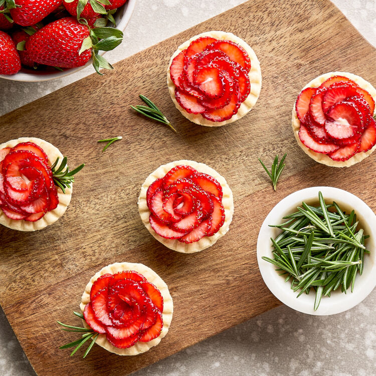 Strawberry Rosemary Tartlets