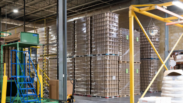 Canisters in factory Redpath Belleville