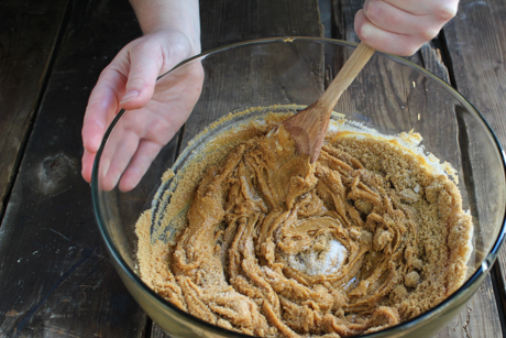 3. Peanut butter sugar mixture