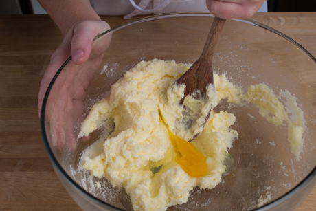 3. Add eggs, one at a time and beat after each addition.