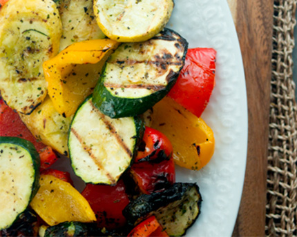 Grilled Summer Vegetables with Garlic and Herb Spice Rub