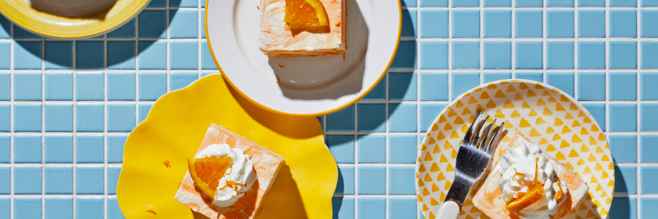 Orange Vanilla Ice Cream Cake