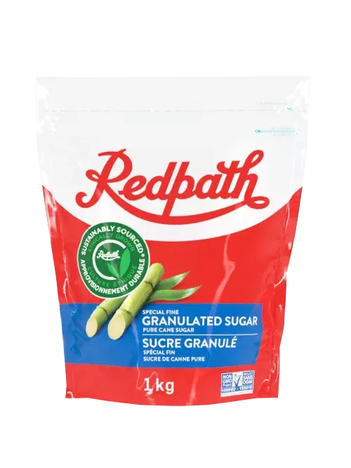 1kg bag of Redpath Granulated Sugar