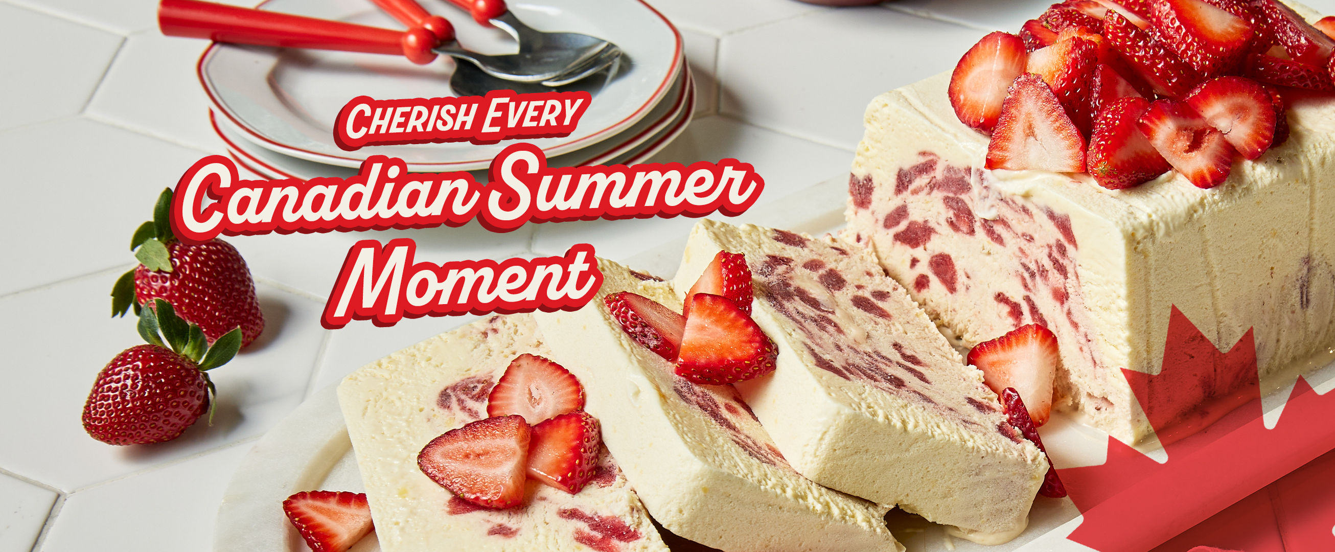 Strawberry Semifreddo - Cherish every Canadian Summer moment