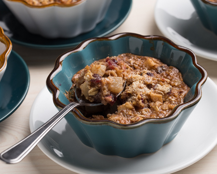 Individual Pear Pecan Cranberry Baked Oatmeal
