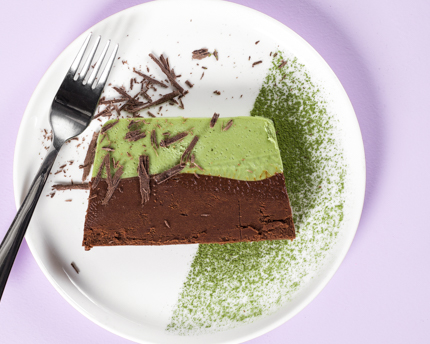 Spiced Chocolate Matcha Terrine