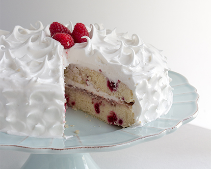 Raspberry White Cake