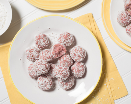 Raspberry Coconut Bites