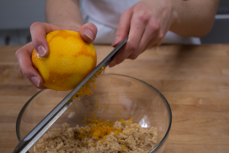 14. Grate zest into sugar