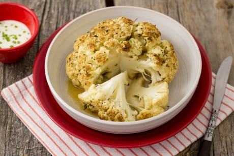 Herb Roasted and Glazed Cauliflower