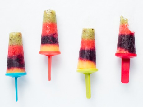 Rainbow Fruit Frozen Pops