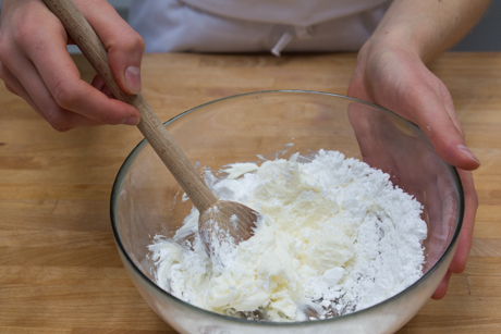 23. Mix in icing sugar