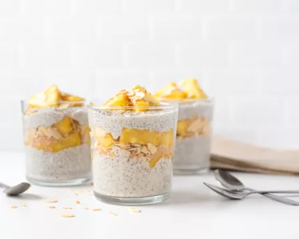 Pineapple Coconut Chia Seed Parfait