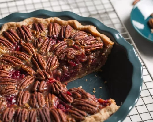 Cranberry Pecan Deep Dish Pie