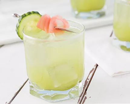 Spicy Cucumber Lemonade with Gin