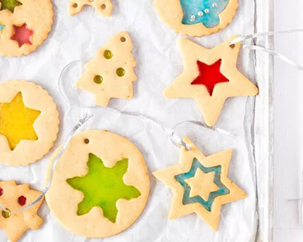 Lemon and ginger window cookies