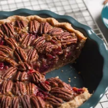 Cranberry Pecan Deep Dish Pie