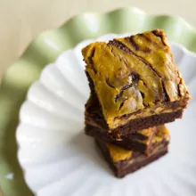 Pumpkin Cheesecake Swirl Brownies