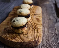 Coconut Chocolate Chip Sandwich Cookie