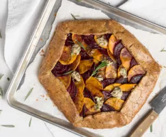 Beet, Squash, and Kale Galette