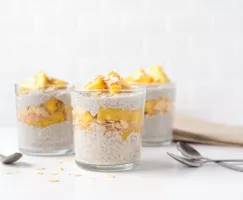 Pineapple Coconut Chia Seed Parfait