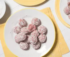 Raspberry Coconut Bites