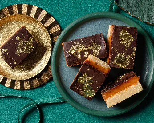 Irish Cream Millionaire Shortbread Bars