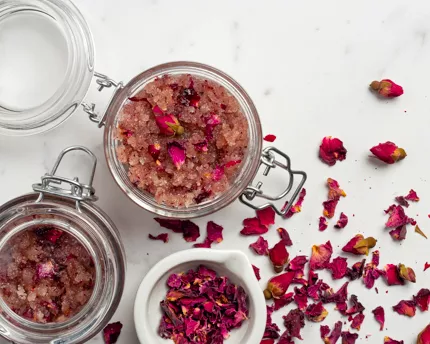 Rosewater Scented Sugar Scrub