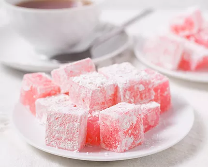 Rosewater Turkish Delight