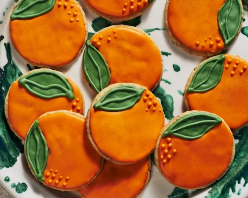 Orange-Nut Shortbread Cookies