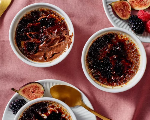 Salted Dark Chocolate Crème Brûlée