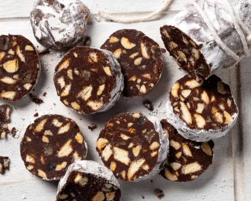 Fruit & Nuts Chocolate Salami