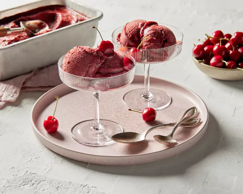 4-Ingredient Cherry Sorbet