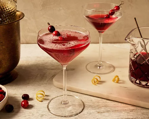 Cranberry Diamond Fizz