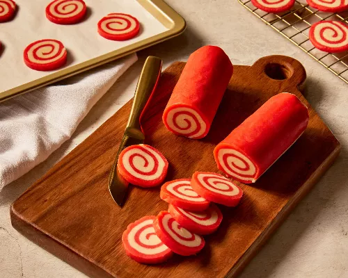 Peppermint Pinwheel Cookies