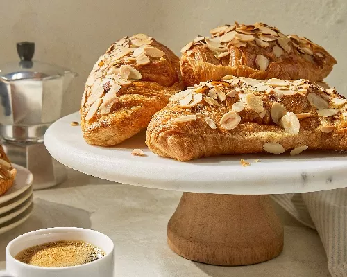 Small Batch Air Fryer Almond Croissants