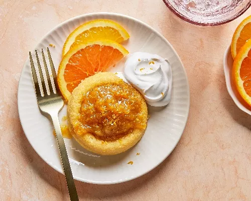 Simple Marmalade & Whipped Cream Sponge Cakes