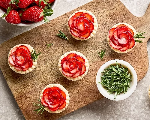 Strawberry Rosemary Tartlets