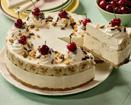 Banana Split Ice Cream Cake