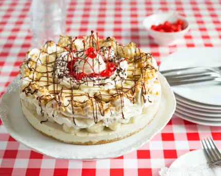 Banana Split Freezer Pie