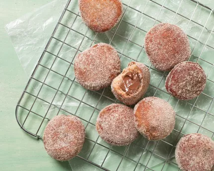 Beignets with Chocolate Cardamom Cream