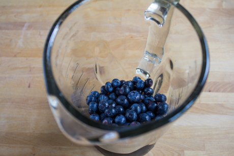 2. Blueberries in the blender